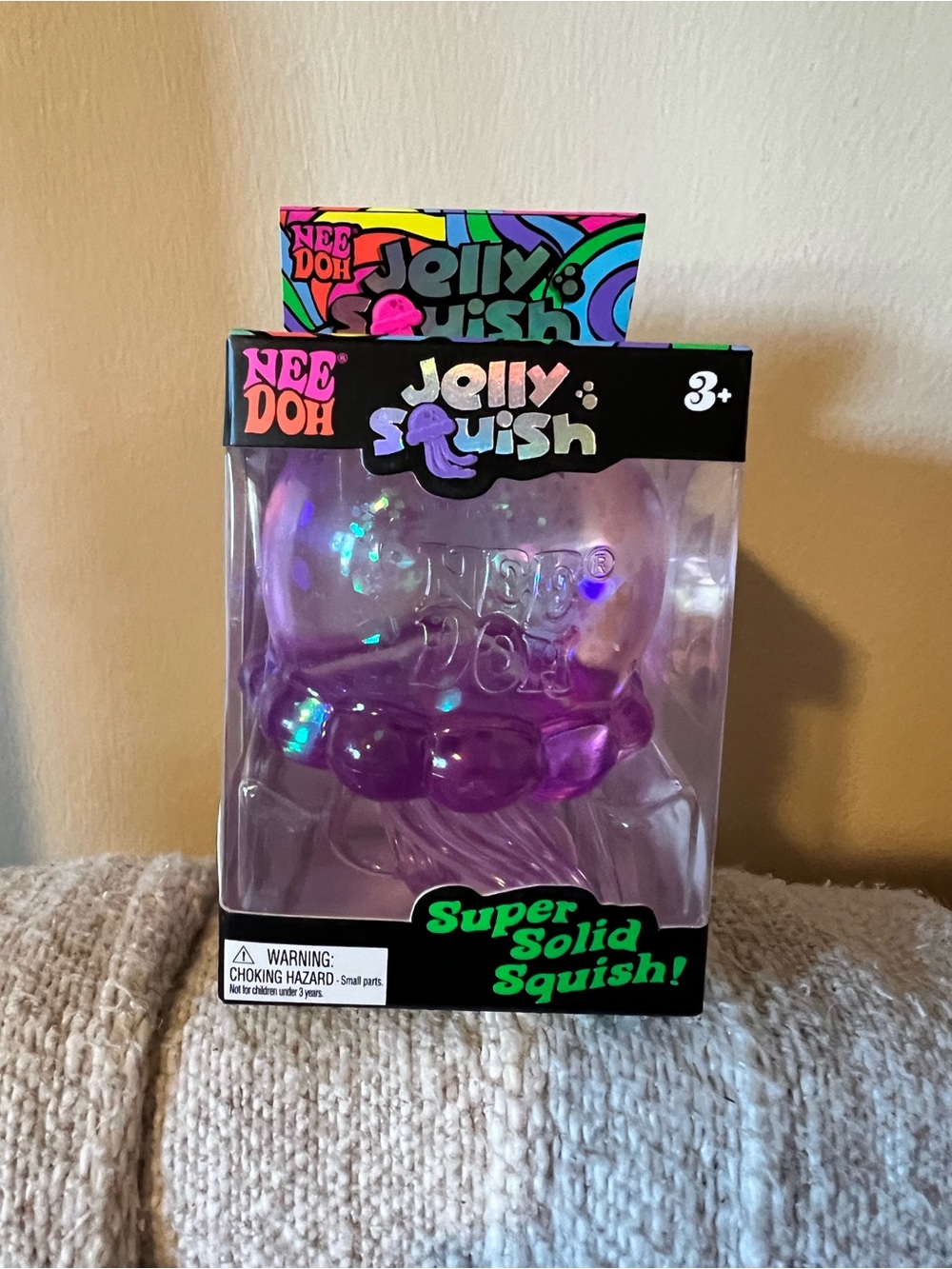 NeeDoh Jelly Squish Super Solid Squish - Purple authentic NIB
